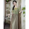 Chinesisches Sommer-Hanfu-Kleid für Damen: 3-teiliges Zen-Tee-Set