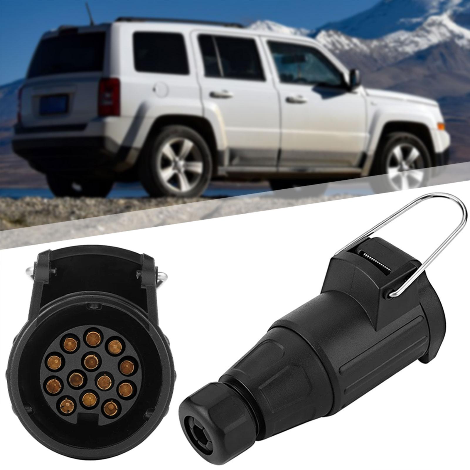 13 Pin Plastic Trailer Plug Socket Universal Tow Bar Trailer Socket For Car Truck RV China Mainland