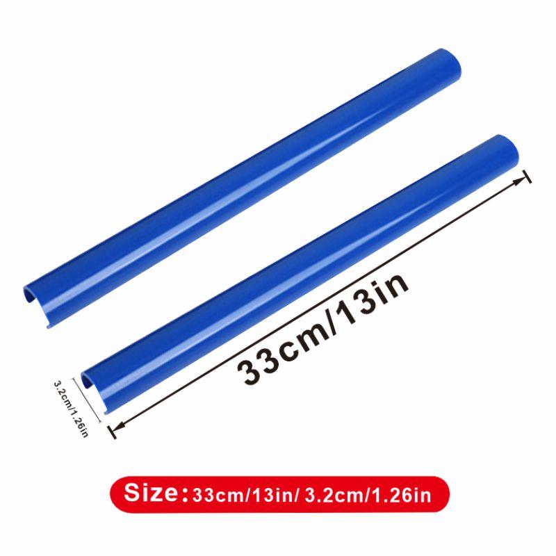 

For BMW F20 F40 F21 F22 F23 F44 F45 F46 2pcs ABS plastic Car Bumper Front Radiator Grille Frame Trim Strips Exterior Accessories Blue 33cm