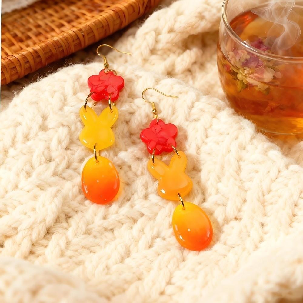Pendant Making Cute Easter Silicone Mold Non-toxic DIY Crafts Earring Casting Mould Non-stick Reusable Jewelry Mould Household