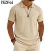 Damenmode, lässig, Sommer, Frühling, einfarbig, kurzärmelig, Polo-Ausschnitt, Blusen und Hemden