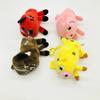10-15cm Game Keychain Plush Toy Stuffed Doll Sheep Pig Leopard Wolf Skeleton Shooter Pumpkin Snowman Bat