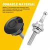 2 Stück Auto Druckknopf Motorhaube Haube Stiftverschluss Clip-Kit Aluminium Schnellverschluss Riegel Motorhaube Außenteile Universal Schwarz
