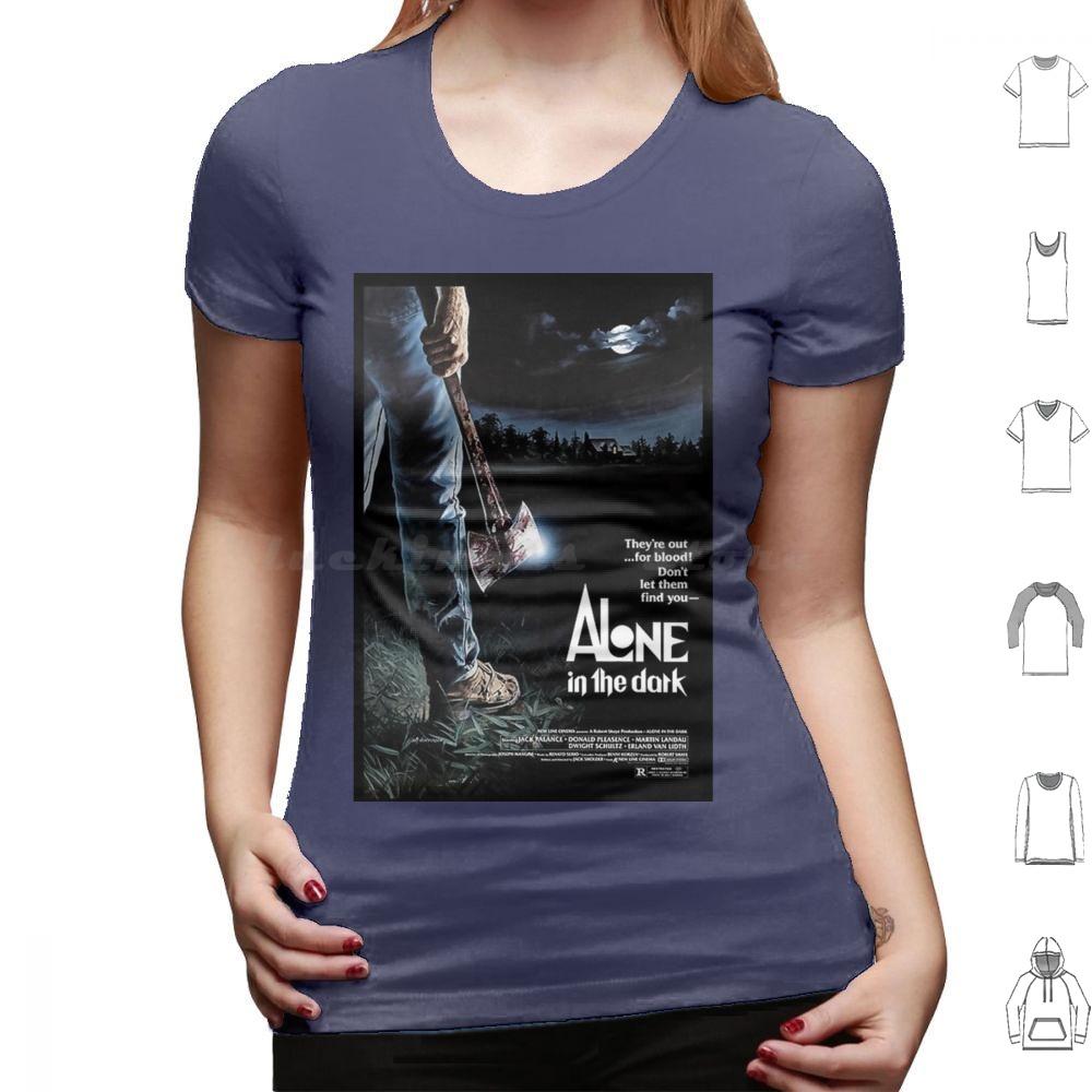Alone In The Dark T Shirt Cotton Men Women DIY Print Film Movie Movies Horror Classic Vintage 1980s 1970s 80s 70s Cinema Old