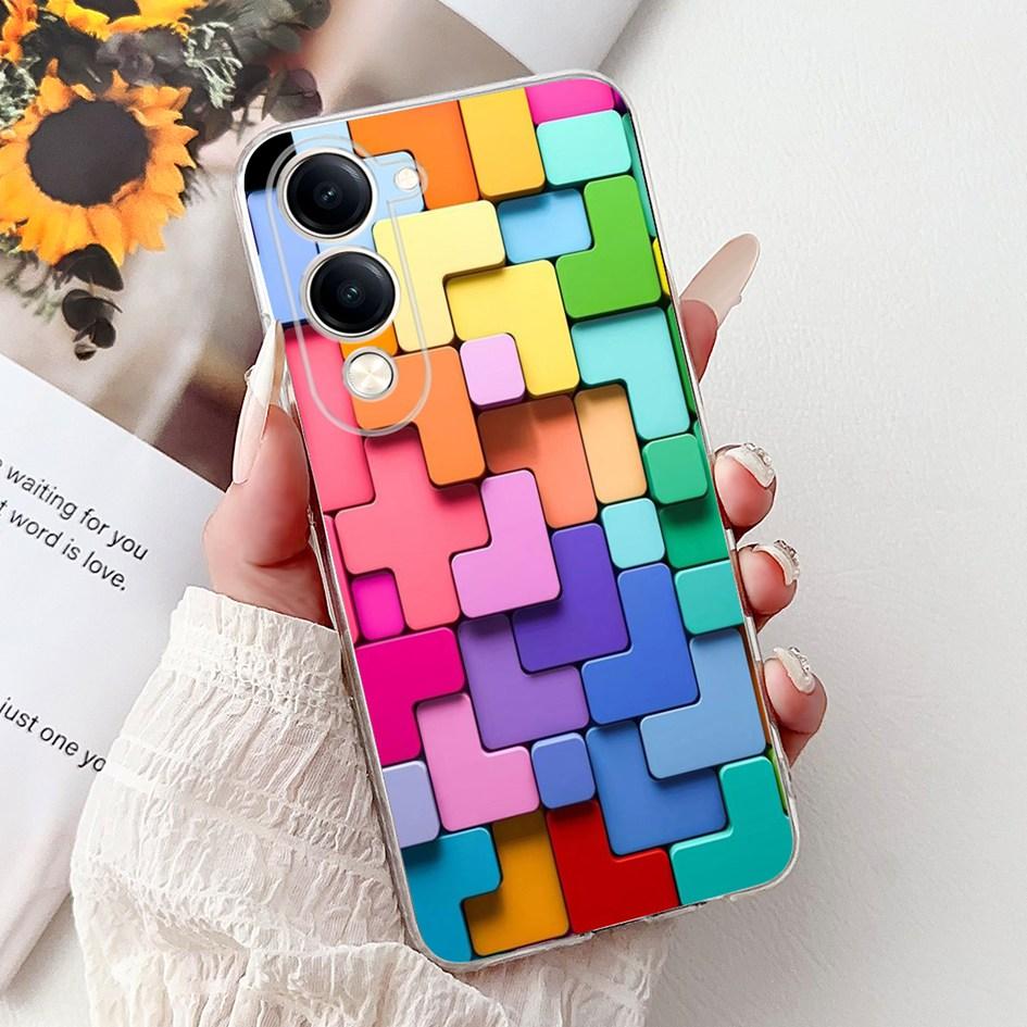 

For Vivo Y04 4G Case V2430 Coque Cool Animals Tiger Cat Marble Soft Silicone Transparent Cover For VivoY04 Y29s Y19e 2025 Fundas Vivo Y29s