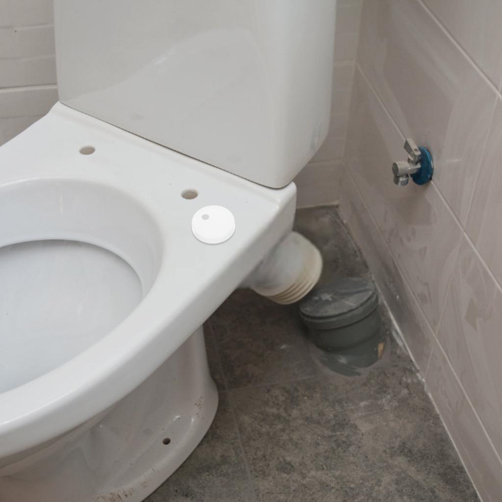1Pair Toilet Bolt Caps White Round 45Mm Plastic Universal Fit Covers for Toilet Bowl Floor Screws Easy Installation