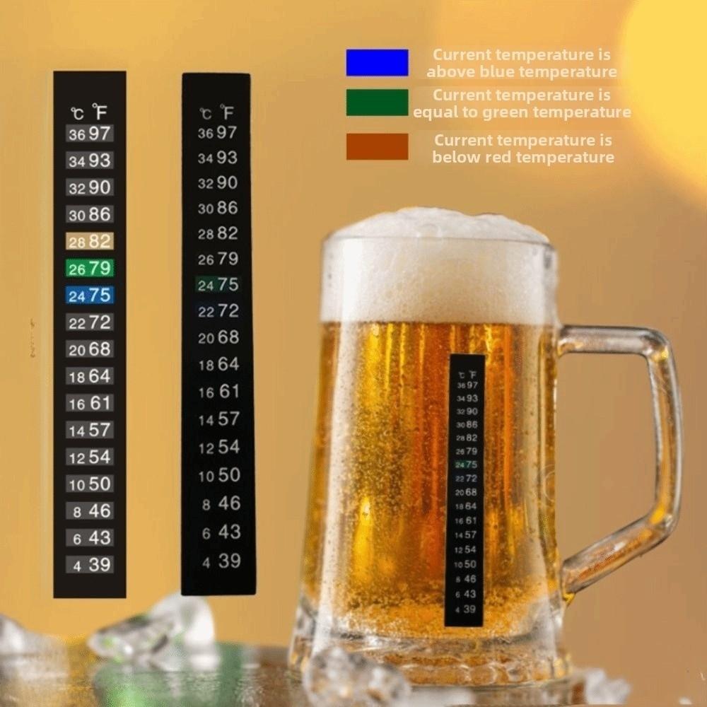 5Pcs 4-36 0-50 Digital Fish Tank Thermometer C/F Discolor Temperature Sticker  Aquarium