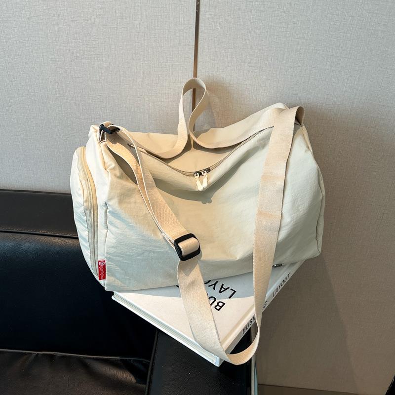 Large capacity canvas tote bag women's casual light messenger bag sports backpack versatile commuter shoulder bag women
