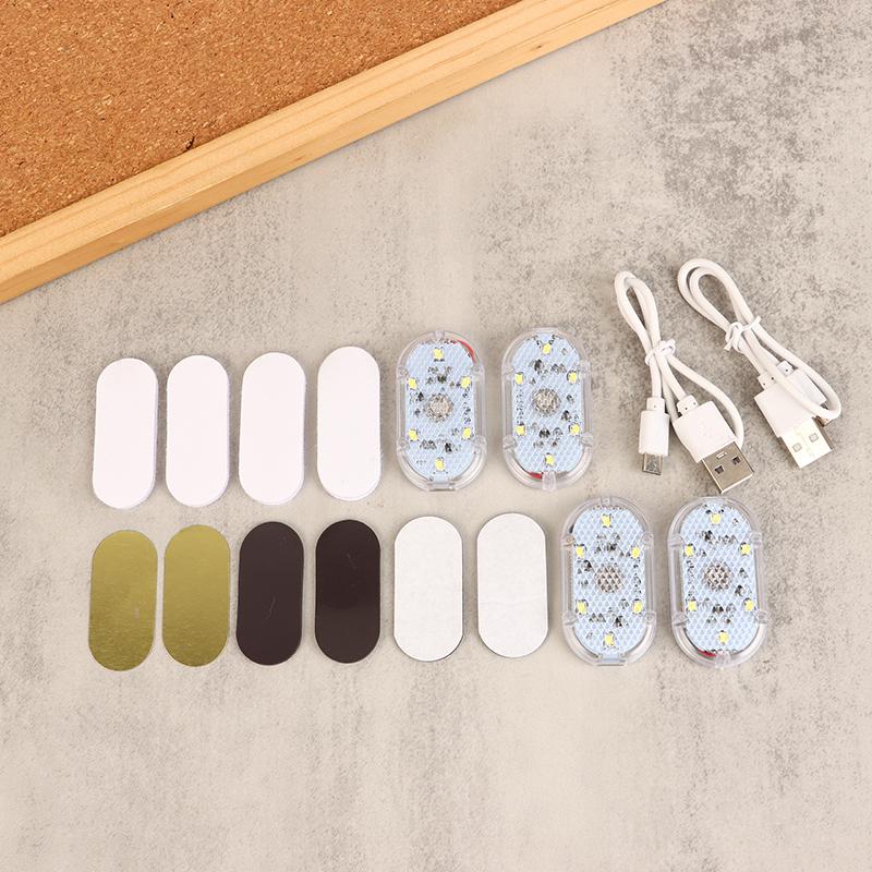 2 buc. Lumină tactilă magnetică pentru acoperișul mașinii Magnet pentru tavan cu LED pentru rulotă Iluminare interioară a mașinii Încărcare USB Lumini LED activate la atingere