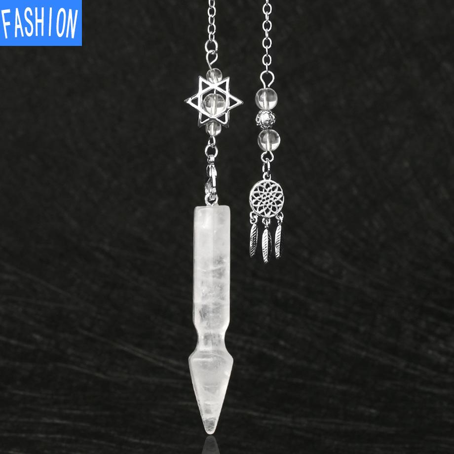 Modischer natürlicher Kristallschmuck, intelligenter Pendel, universeller konischer Anhänger für Männer und Frauen