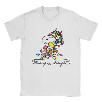 Men Women Christmas Snoopys T Shirt 100% Cotton Clothing Novelty Short Sleeve O Neck Tees Gift Idea T-Shirt