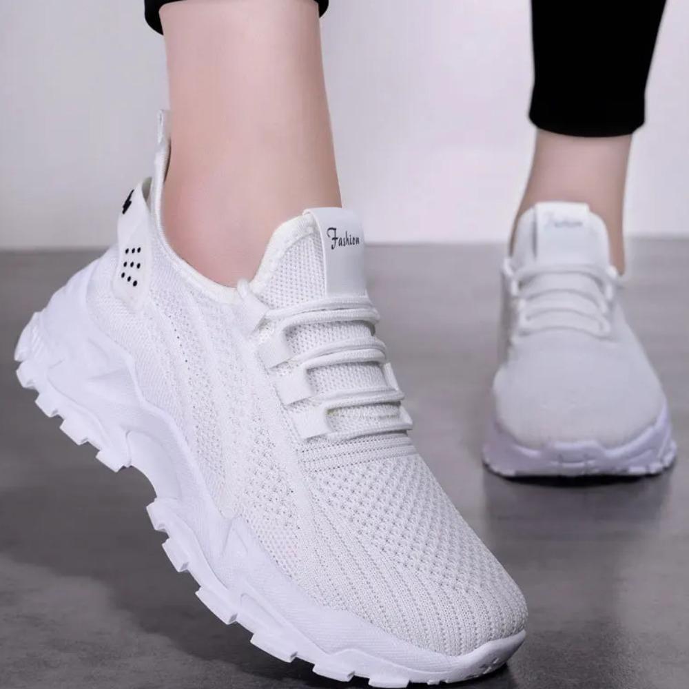 Lässige Ballerinas Sneakers für Damen Rosa Grau Mesh Bequem Tenis Feminino Damen Trainer Damen Plateau Laufschuhe