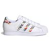 adidas Originals Superstar J Print Low Top Kids' Skateboarding Shoes White Teenagers FY9828
