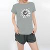 Women's Round Neck Casual Printed Short-sleeved T-shirt Top