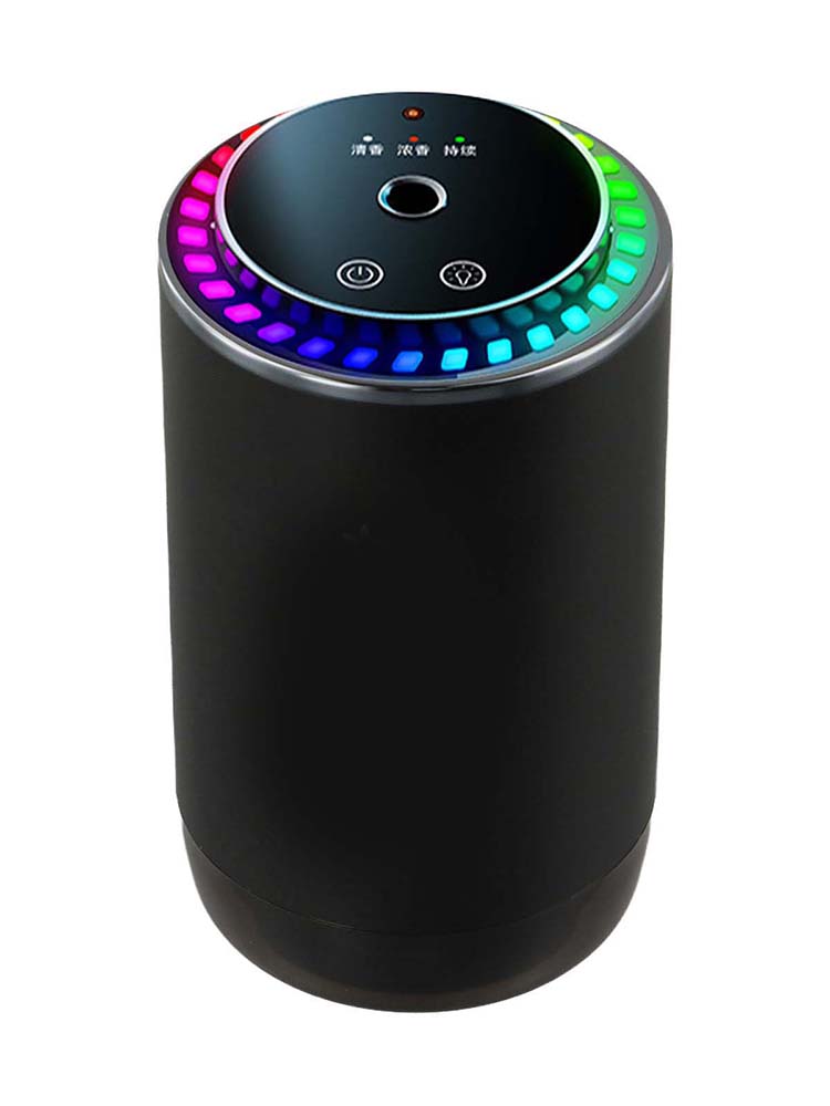 Compact Freshener Air Humidifier Driving Experience Black Customizable Car Fragrance Auto On Off Function 500mAh Battery