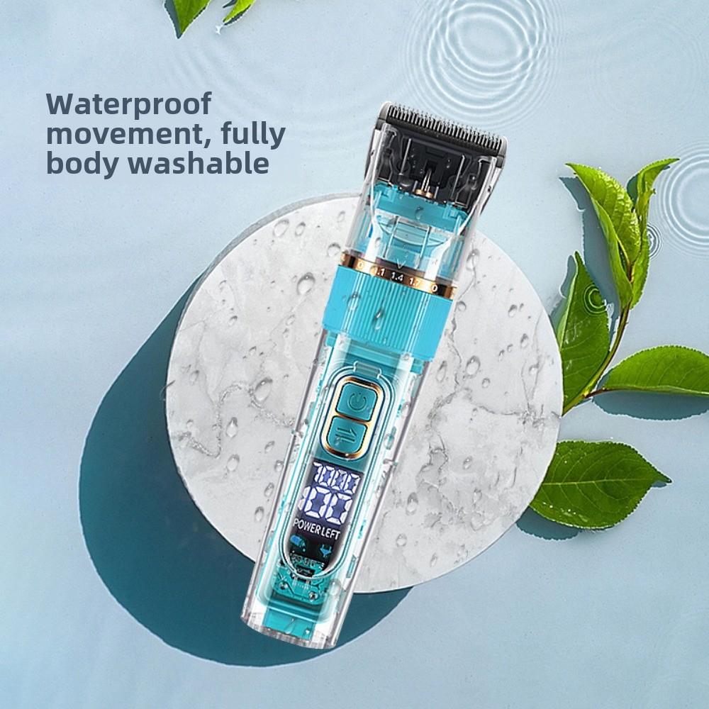 Digital Display Haircut Electric Push and Cut Hair Artifact Oil Head Fader Charging Haircut Push and Cut