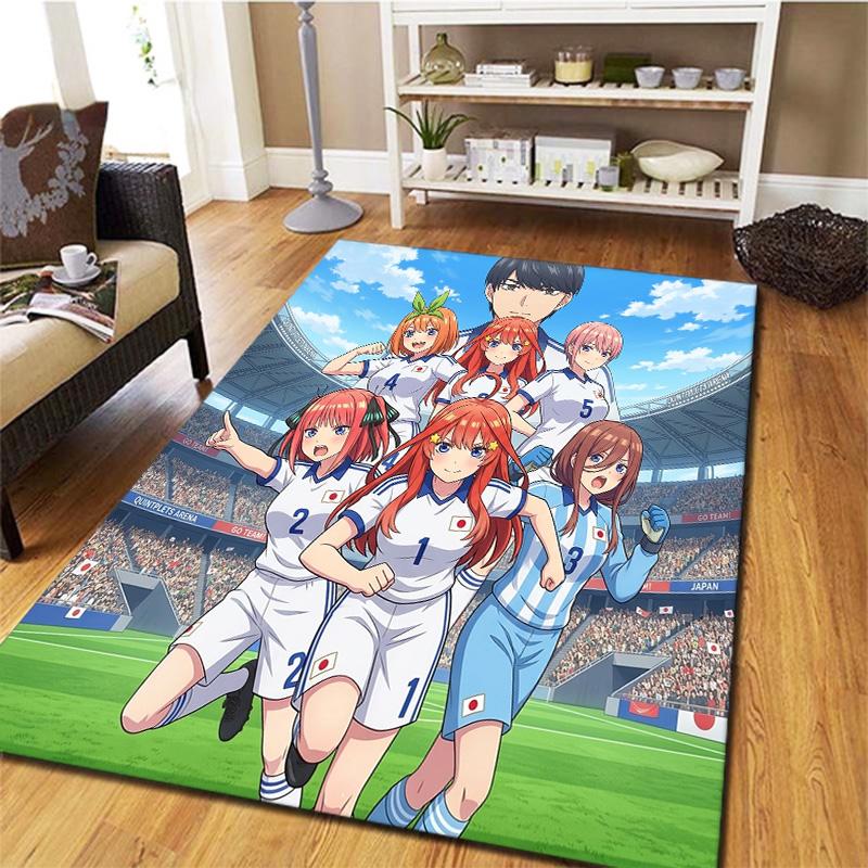 Alfombra Alfombrilla de Los Quintillizos Esenciales Para Sala de Estar Dormitorio Hogar Decoración de Sofá Niños Juego Alfombrilla Antideslizante para el Suelo
