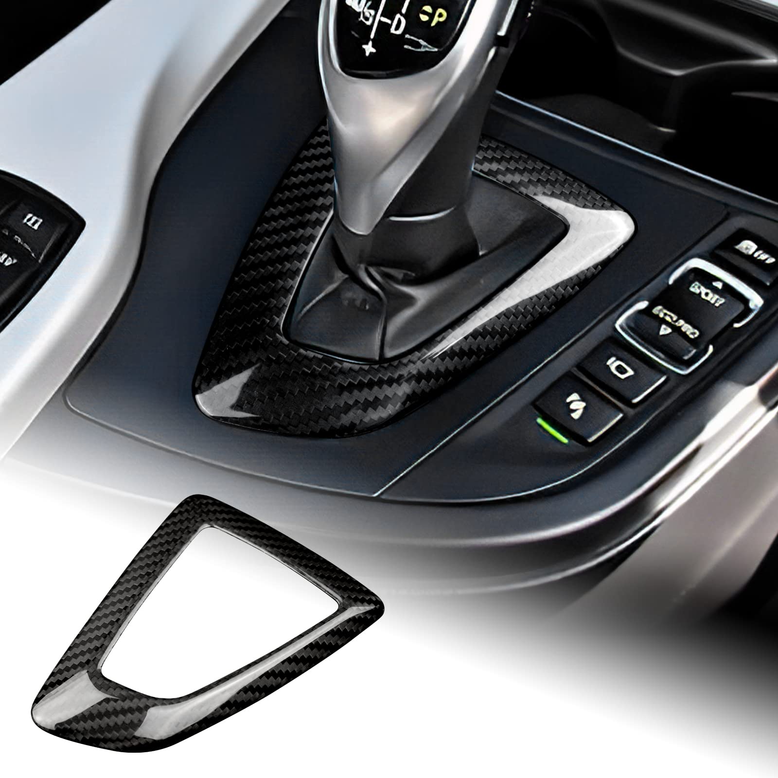 

AIRSPEED F20 F21 F22 F23 F30 F34 F35 F32 F33 F36 Аксессуары из настоящего углеродного волокна, ручка переключения передач автомобиля, крышка головки, детали интерьера, декоративная рамка, Sty