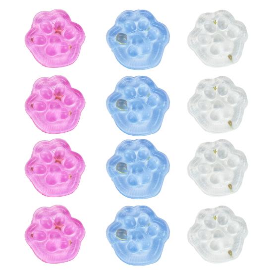 Transparent Squeeze Toy Square Ice Cube/Cat Paw Squeeze Ball Sensory Toy Small Stress