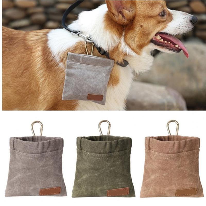 Portable Outdoor Pet Dogs Treat Pouch Portable Dogs Training Bags Pet Snack Food Container Snack Reward Waist Bag