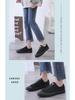 Unisex Black Canvas Sneakers: Versatile, Smiley Design, Casual Flats for Men & Women