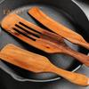 TDStore Long Handle Non Sticky Wooden Shovel Spatula Slotted Turner Cooking Utensil