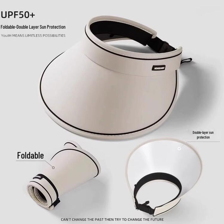 Sun Protective Women's Topless Visor: UV-Blocking, Climbing Hat - Newcomers Save 5 Yuan!