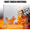 Exhaust Heat Shield Automotive Embossed Aluminum Heat Shield Muffler Exhaust Wrap, 15" X 39"