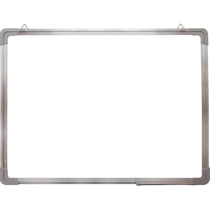 Eclet Alloy Steel, Aluminium Non Magnetic 1 X1.5 Feet Double Sided White Board And Chalk Board Front Side Whiteboard Mar