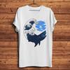 Turtle Shark Dolphin Orcas In Sunset Great WaveFunny Natural TShirt UnisexOneck Casual Short TeeUnisex Streetwear TShirt