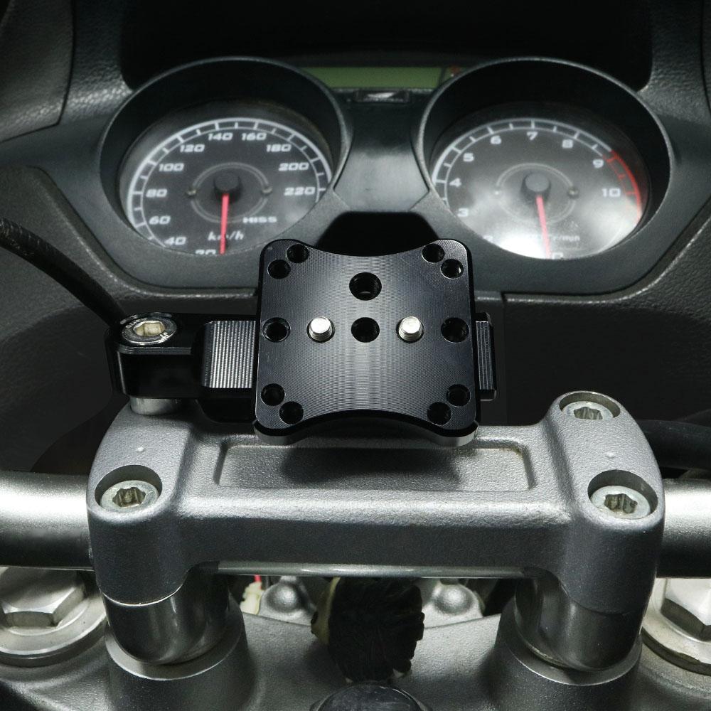 Handlebar Clamp GPS Mount Navigation Bracket Holder For KAWASAKI ER-5 Versys Z Vulcan SUZUKI GSX-S V-Strom DR-Z Bandit GSF GSR