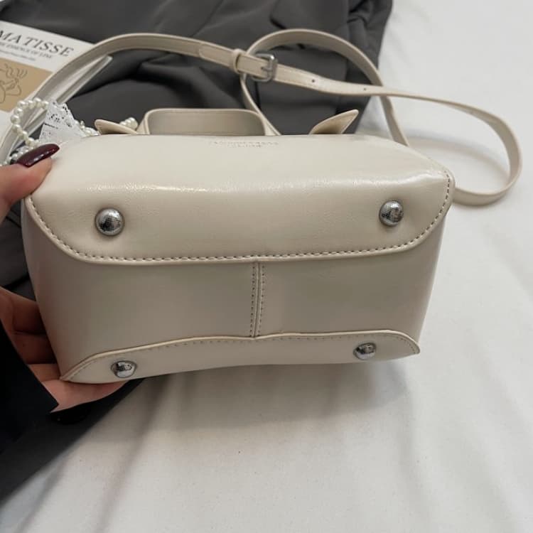 Glossy portable tote bag women's shoulder messenger bag