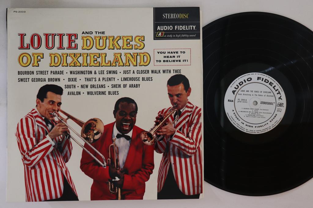 LP Record LOUIS ARMSTRONG, DUKES OF DIXIELAND - Louie & Dukes Of Dixieland PS2003 AUDIO FIDELITY 1964 Japan Jazz Used