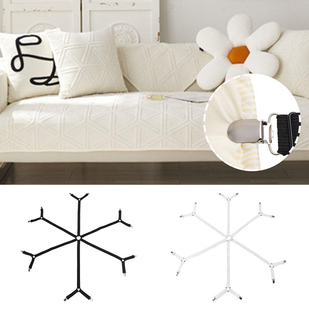 Nylon Bed Sheet Holder 12 Clips Fixing Strap Grippers Fasteners Cover Mattress Clip  Blankets