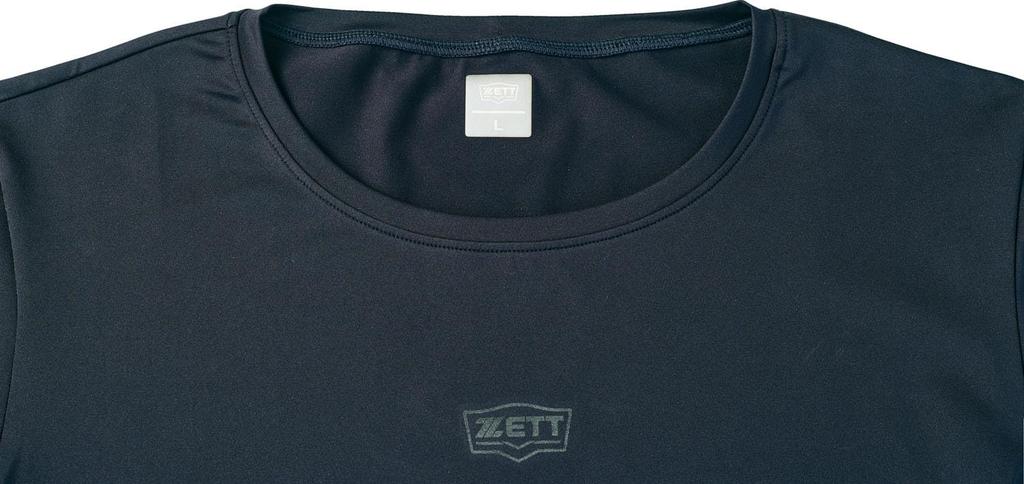 ZETT Youth Baseball Deodorizing Crew Neck Long Sleeve Fitted Black Size 160 Underwear, Junior, Undershirt, Kids, (1900)