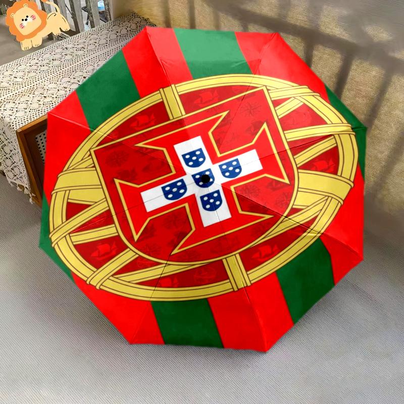 Portuguese Heritage Emblem Folding umbrella Umbrella durable light Sun umbrella travel