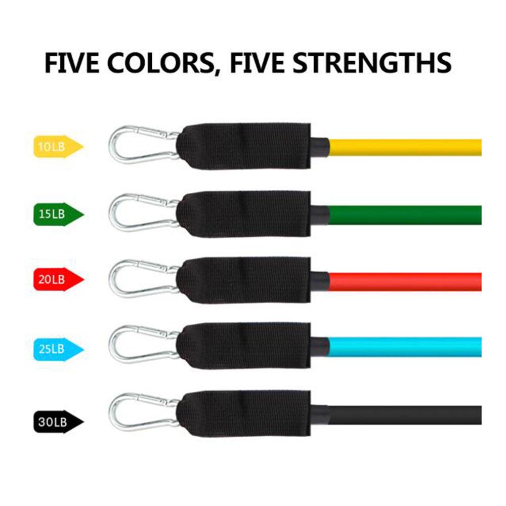 Set Latex Resistance Bands Crossfit Training Exercise Yoga Tubes Pull Rope,Rubber Expander Elastic Bands Fitness with Bag