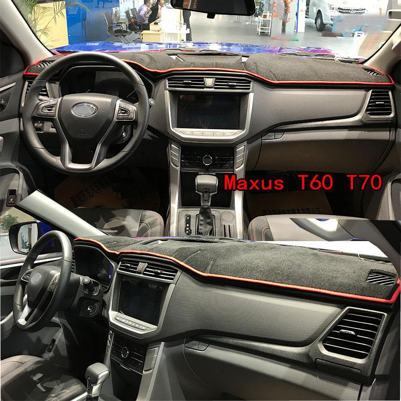 For SAIC Maxus T60 T70 Pick-up Truck Dashmat Anti-Slip Dash Mat Dashboard Cover Instrument Panel Sunscreen Pad Ornaments