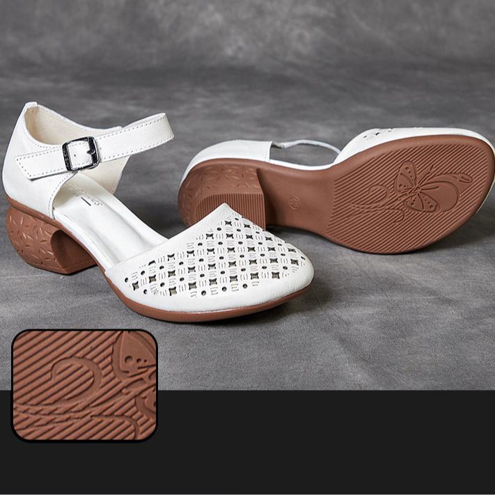 Damesko Sommer Hulesko Sandaler Hode Kuskinn Sandaler