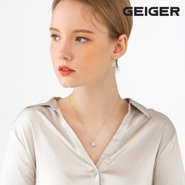 Geigerjewelry Bold Cubic Point Earrings Gisvee043 (Silver 925 Pin)