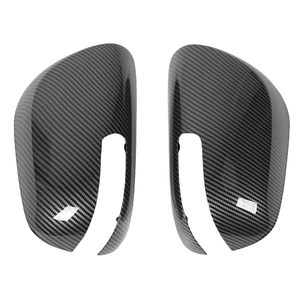 1 Pair Rearview Mirror Cap Carbon Fiber Style Exterior Door Side Mirror Covers Replacement for TC