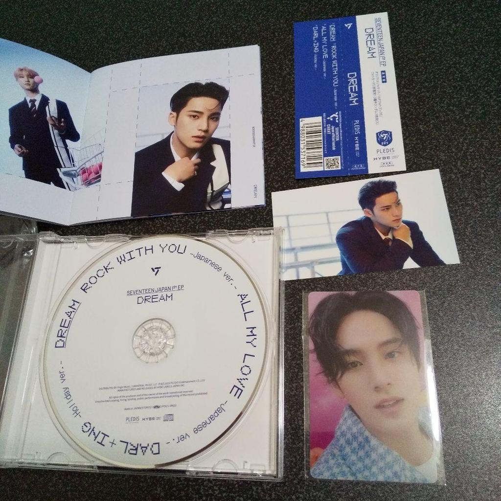 [USED] Trading card & bonus Seventeen Mingyu "DREAM" "You're Not Alone