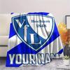 1PC Custom Name VFL Bochum Patterned Flannel Blanket Suitable For All Seasons for Home Decor Warmth and Comfort Gifts Holiday Present