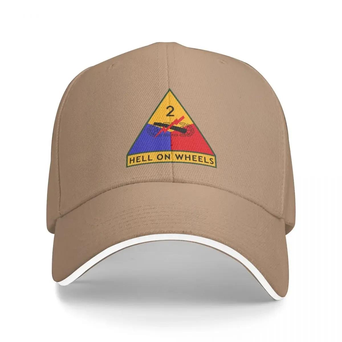 

2nd Armored Division Hell on Wheels (United States Army) Baseball Cap Mountaineering Luxury Brand Women s Hats 2025 Men s