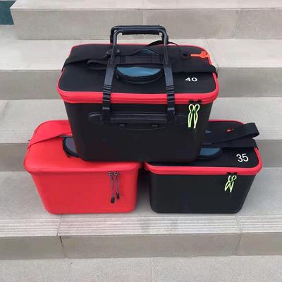 Multifunctional Folding Fishing Bucket with Integrated Design for Live Fish Protection