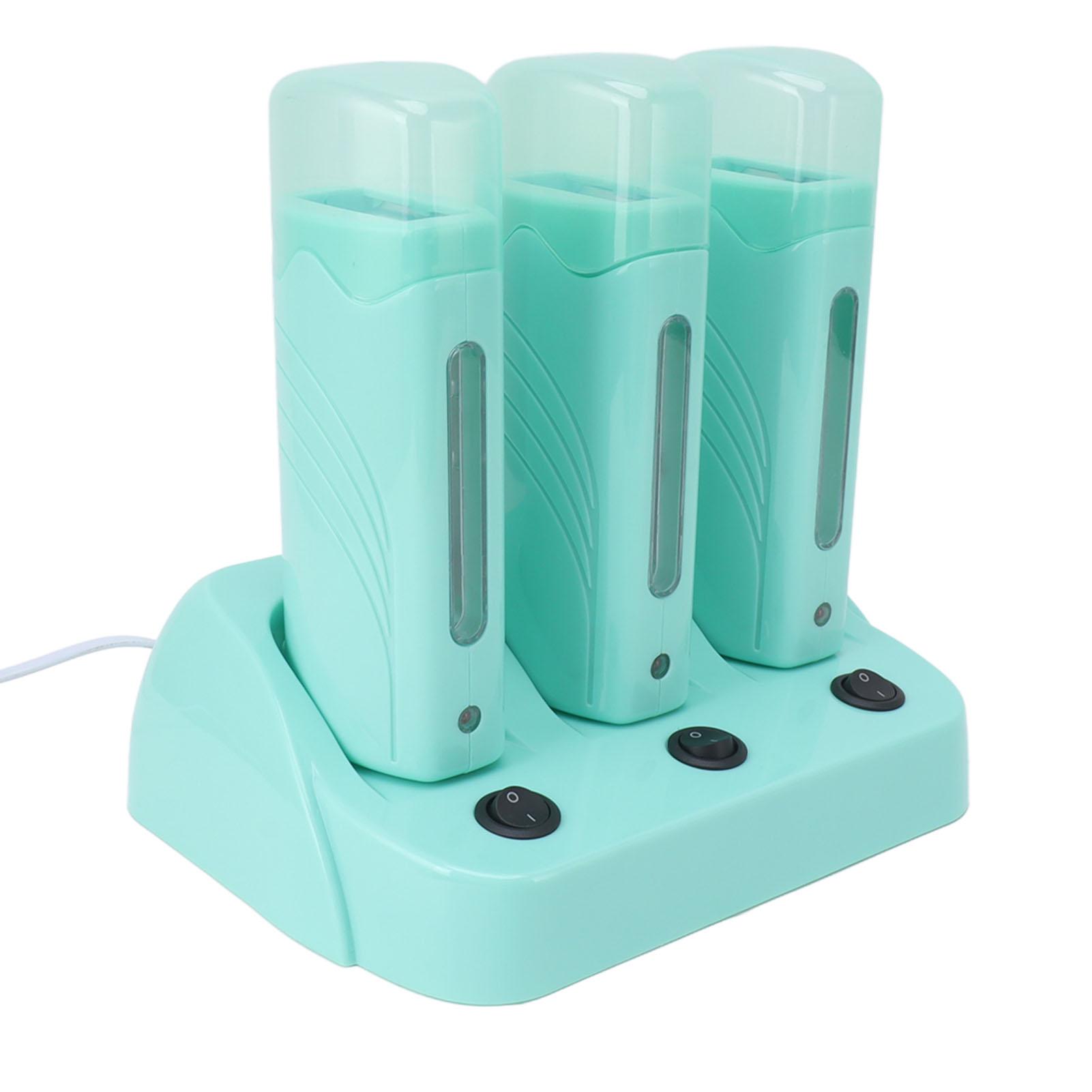 

3 шт. роликовый нагреватель воска машина независимый переключатель для удаления волос нагреватель воска машина с вилкой США 110 В EU PLUG