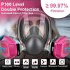 Celotvárová ochranná maska 6800 s filtrami, proti zahmlievaniu, na zváranie, maľovanie, leštenie a bezpečnostnú ochranu