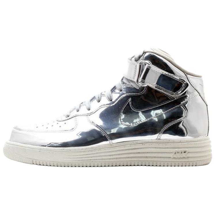 Nike Lunar Force 1 Mid Sp Liquid Silver Herren Sneaker Mtllc-Slvr Mtllc-Slvr-Lght-Bn 652849-092