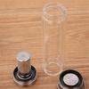 300ML 400ML Glass Water Bottle Glass Bottle with Stainless Steel Tea Infuser Filter Tea Separator Drinking Travel Glass Bottle