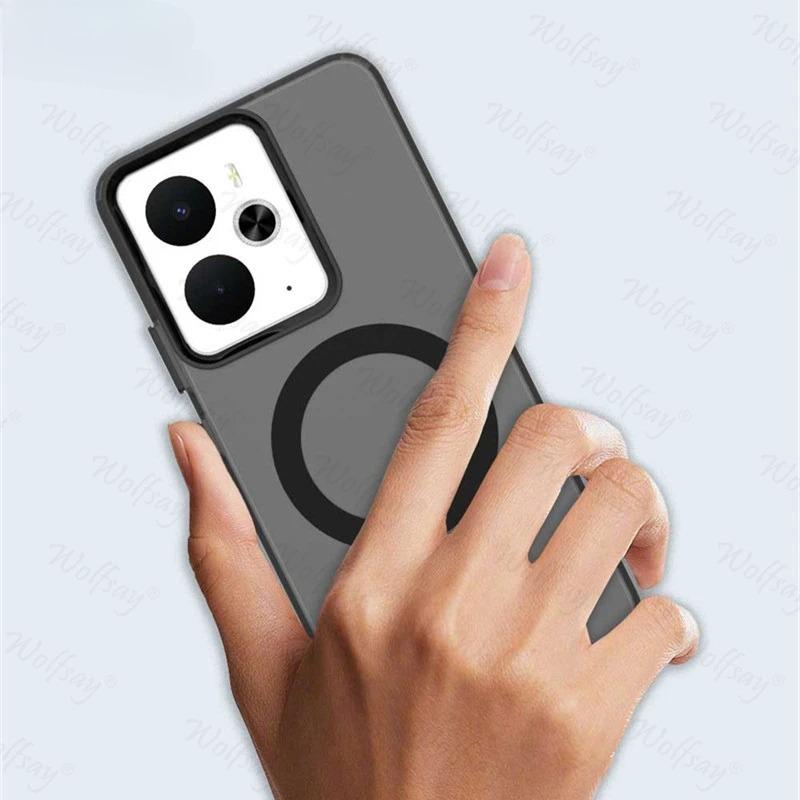 Transparent Phone Case For Realme 14 5G Case Realme 14 5G Global Magnetic Adsorption Wireless Charge Cover For Realme 14 5G Case